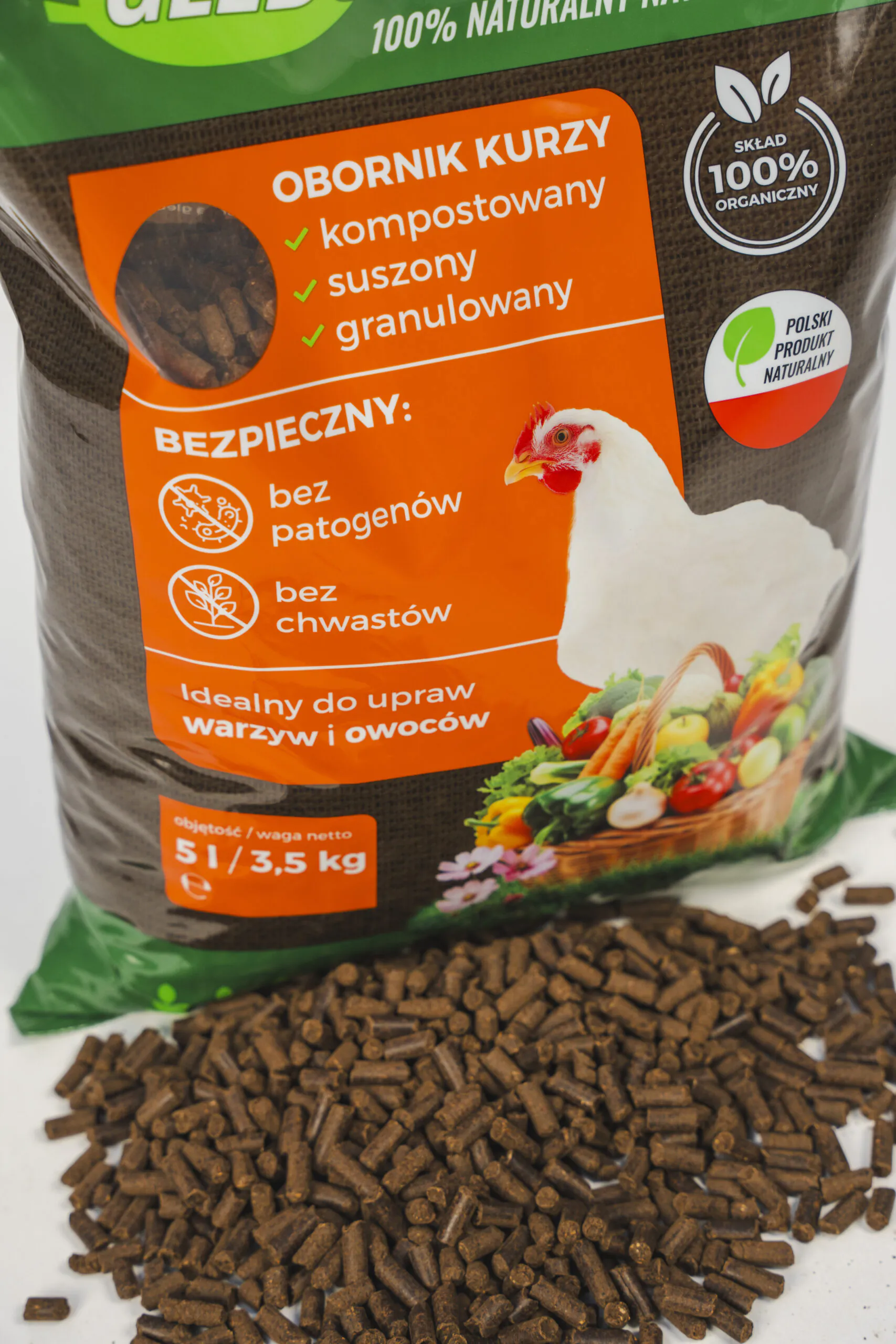 Organic Granulated Chicken Manure 20L (14kg) Glebokuracja Fertilizer