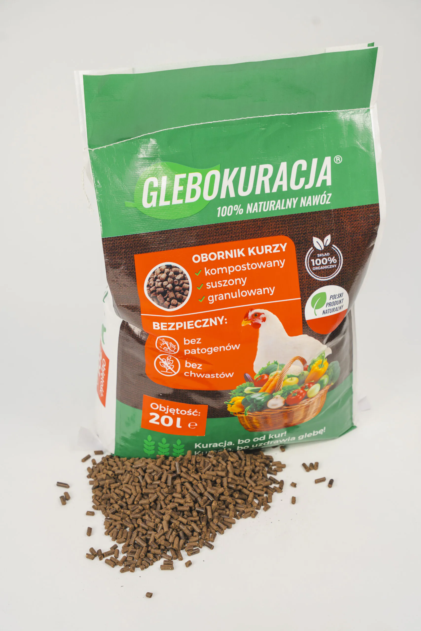 Organic Granulated Chicken Manure 20L (14kg) Glebokuracja Fertilizer