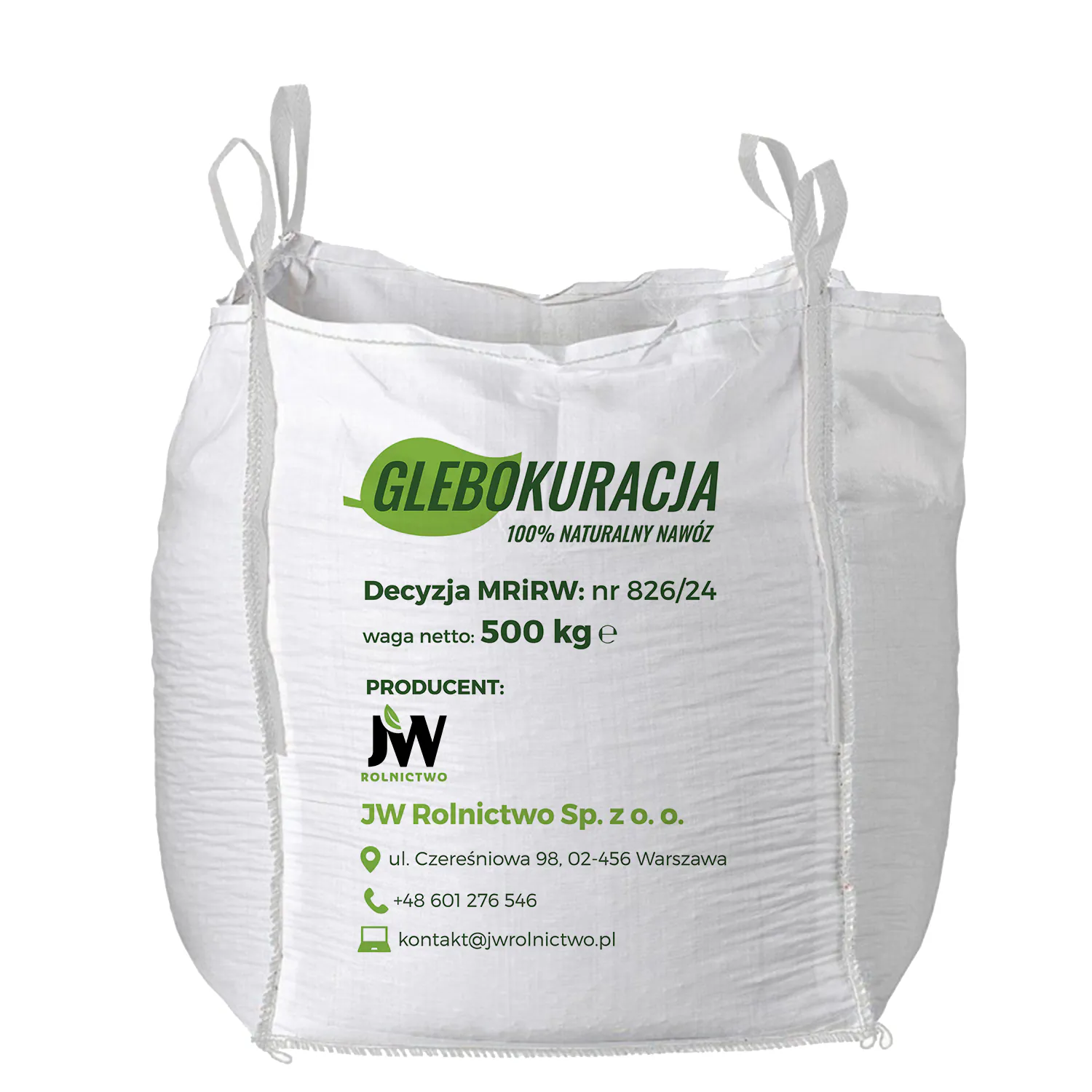 Glebokuracja Organic Granulated Chicken Manure Fertilizer (500kg BIG-BAG)